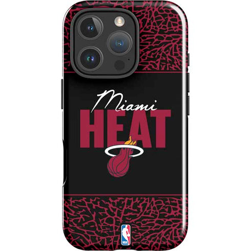NBA Miami Heat Elephant Print iPhone 16 Pro Impact Case
