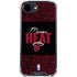 NBA Miami Heat Elephant Print iPhone 16e Clear Case