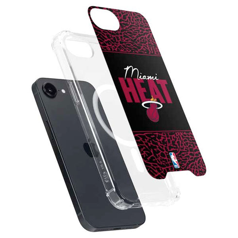 NBA Miami Heat Elephant Print iPhone 16e MagSafe Case