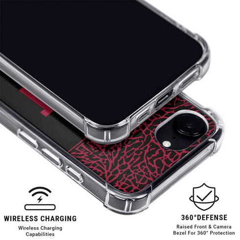 NBA Miami Heat Elephant Print iPhone 16e MagSafe Case