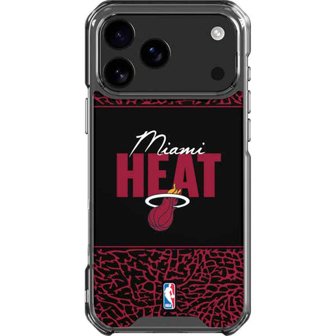 NBA Miami Heat Elephant Print iPhone 18 Pro Max Clear Case