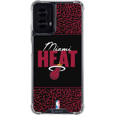 NBA Miami Heat Elephant Print Moto G Power 5G (2024) Clear Case