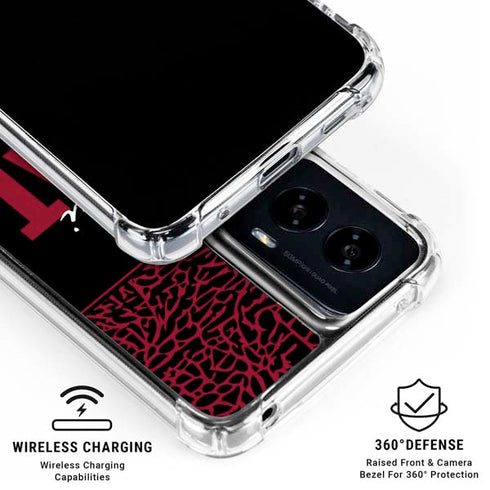 NBA Miami Heat Elephant Print Moto G Power 5G (2024) Clear Case