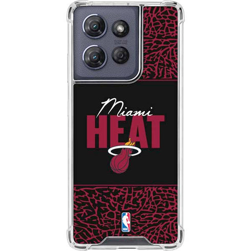 NBA Miami Heat Elephant Print Moto G Power 5G (2025) Clear Case