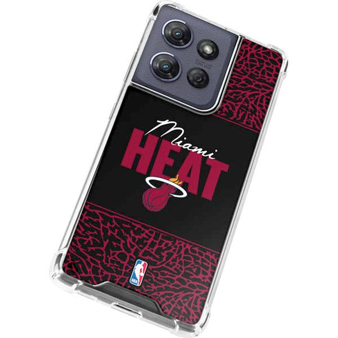 NBA Miami Heat Elephant Print Moto G Stylus 5G (2025) Clear Case