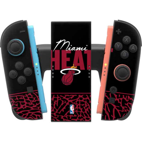 NBA Miami Heat Elephant Print Nintendo Switch 2 (2025) Joy-Con Controller Skin