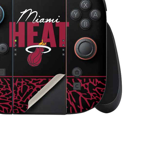 NBA Miami Heat Elephant Print Nintendo Switch 2 (2025) Joy-Con Controller Skin