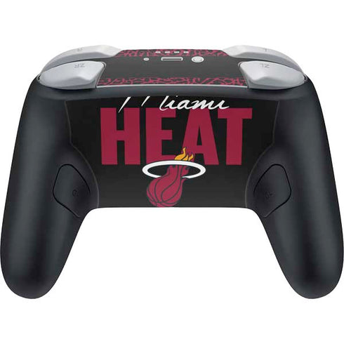 NBA Miami Heat Elephant Print Nintendo Switch 2 (2025) Pro Controller Skin
