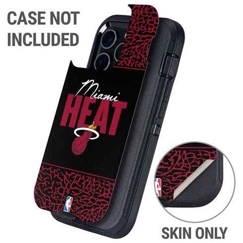 NBA Miami Heat Elephant Print Otterbox Defender iPhone Skin