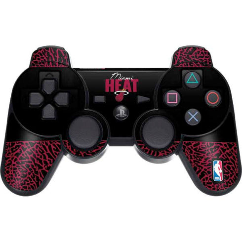 NBA Miami Heat Elephant Print PS3 Dual Shock wireless controller Skin
