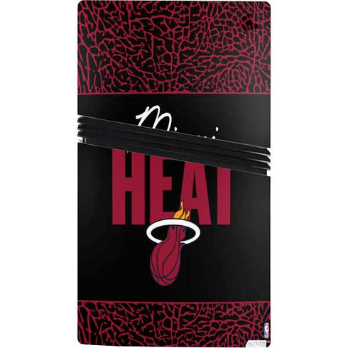 NBA Miami Heat Elephant Print PS5 Pro Bundle Skin