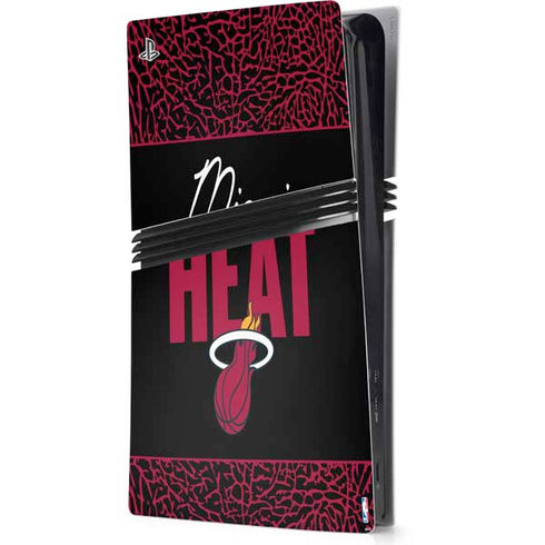 NBA Miami Heat Elephant Print PS5 Pro Console Skin