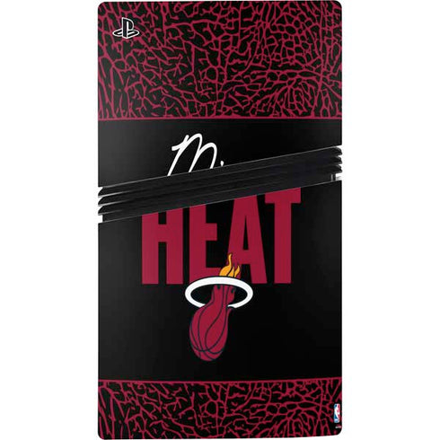 NBA Miami Heat Elephant Print PS5 Pro Console Skin