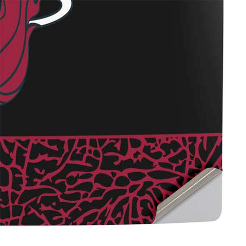 NBA Miami Heat Elephant Print PS5 Slim Digital Edition Console Skin