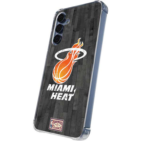 NBA Miami Heat Hardwood Classics Galaxy A55 5G Clear Case