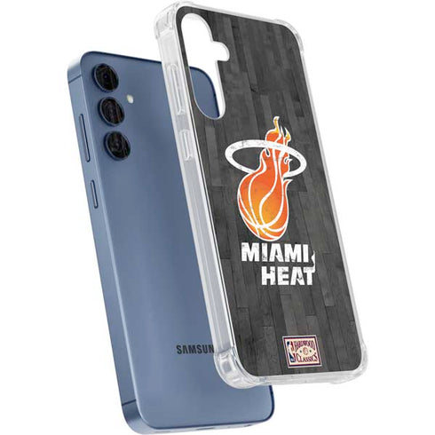 NBA Miami Heat Hardwood Classics Galaxy A55 5G Clear Case