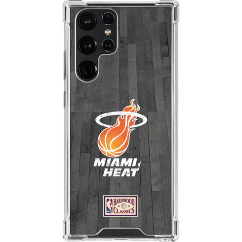 NBA Miami Heat Hardwood Classics Galaxy S23 Ultra Clear Case