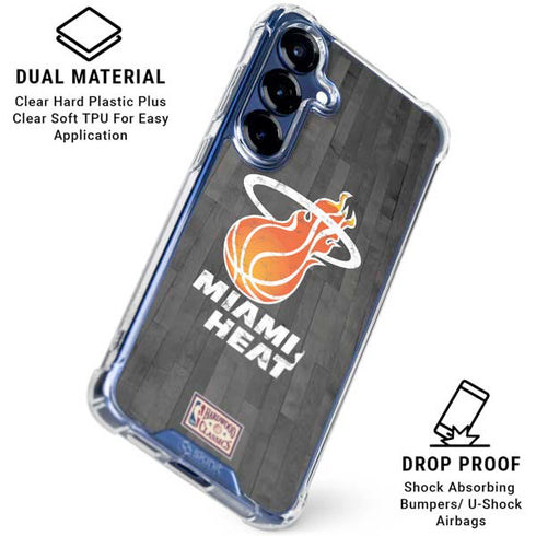 NBA Miami Heat Hardwood Classics Galaxy S25 Clear Case