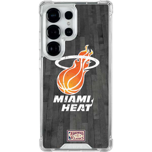 NBA Miami Heat Hardwood Classics Galaxy S25 Ultra Clear Case