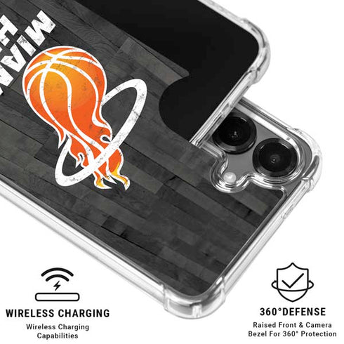 NBA Miami Heat Hardwood Classics Galaxy S26 Plus Clear Case