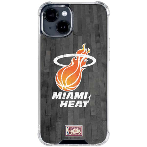 NBA Miami Heat Hardwood Classics iPhone 15 Clear Case