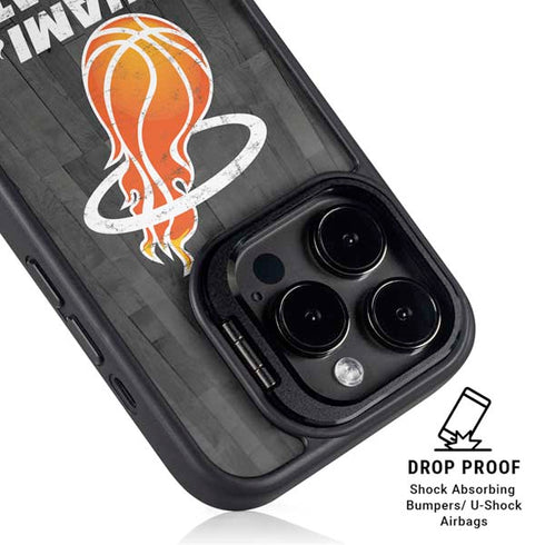 NBA Miami Heat Hardwood Classics iPhone 15 Pro Max Kickstand Case