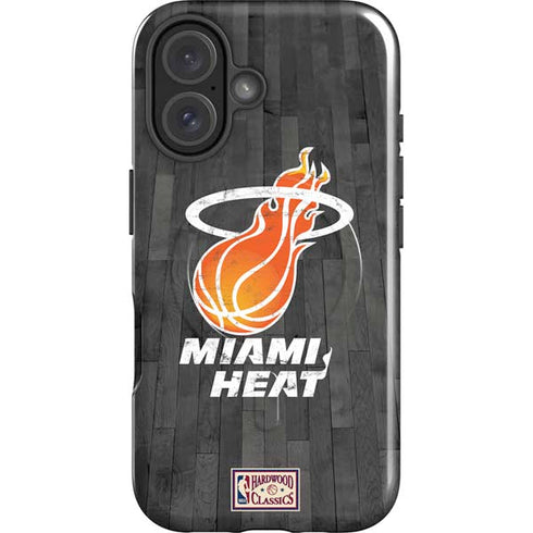 NBA Miami Heat Hardwood Classics iPhone 16 Magsafe Impact Case