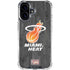 NBA Miami Heat Hardwood Classics iPhone 16 Plus Clear Case