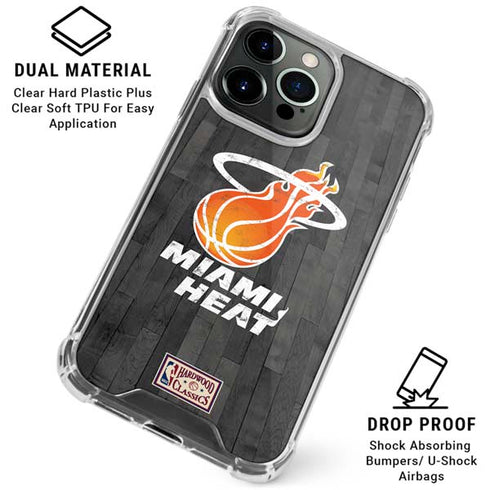 NBA Miami Heat Hardwood Classics iPhone 16 Pro Max Clear Case
