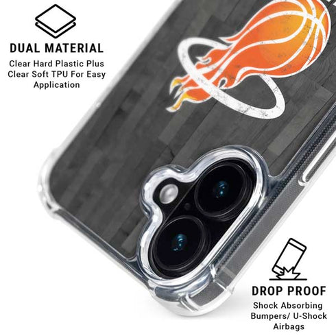NBA Miami Heat Hardwood Classics iPhone 17 Clear Case