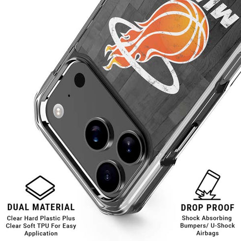 NBA Miami Heat Hardwood Classics iPhone 18 Pro Clear Case