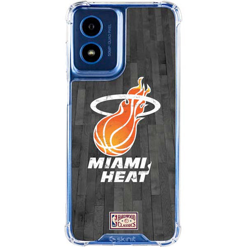 NBA Miami Heat Hardwood Classics Moto G 5G (2024) Clear Case
