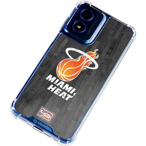 NBA Miami Heat Hardwood Classics Moto G 5G (2024) Clear Case