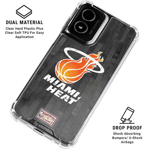 NBA Miami Heat Hardwood Classics Moto G Power 5G (2024) Clear Case