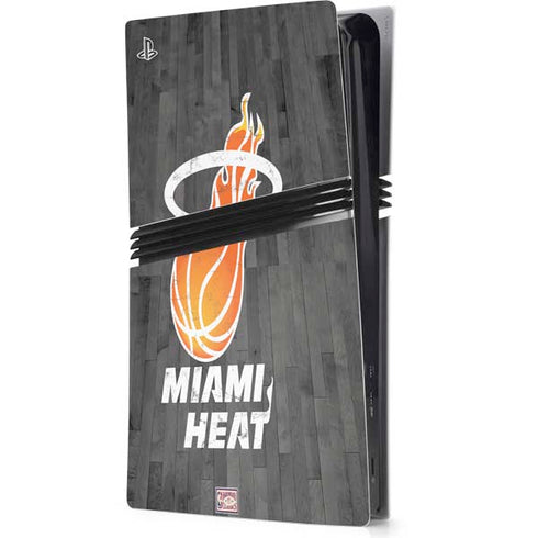 NBA Miami Heat Hardwood Classics PS5 Pro Console Skin