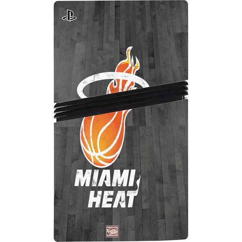 NBA Miami Heat Hardwood Classics PS5 Pro Console Skin