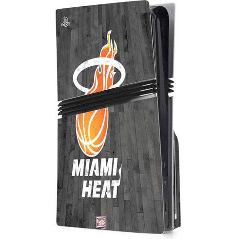 NBA Miami Heat Hardwood Classics PS5 Pro Disk Console Skin