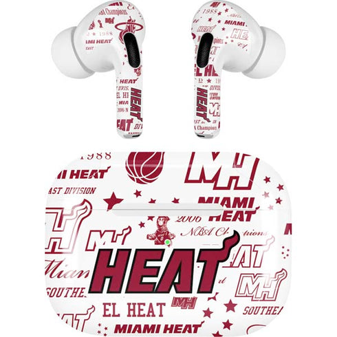 NBA Miami Heat Historic Blast AirPods Pro 2nd Gen Skin