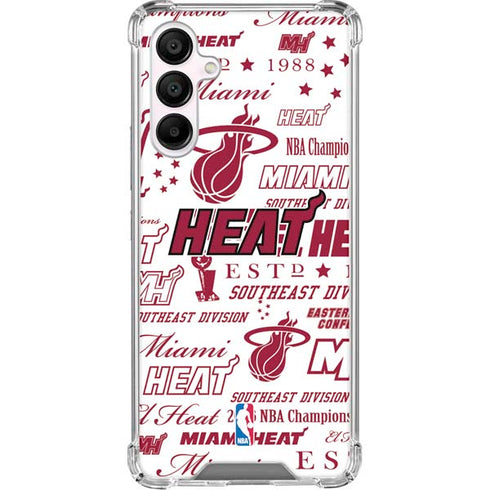 NBA Miami Heat Historic Blast Galaxy A16 5G Clear Case