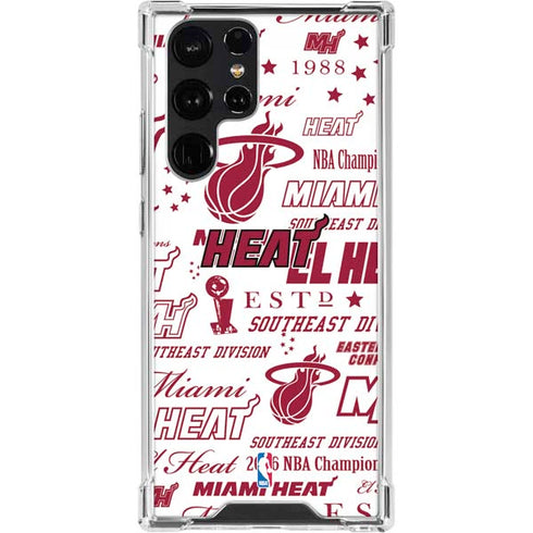 NBA Miami Heat Historic Blast Galaxy S23 Ultra Clear Case