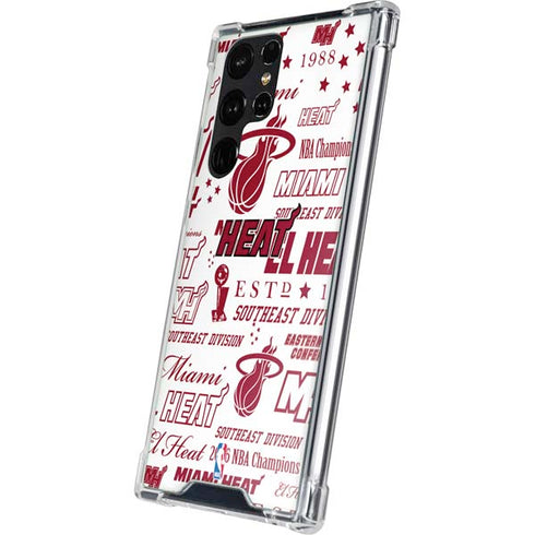 NBA Miami Heat Historic Blast Galaxy S23 Ultra Clear Case