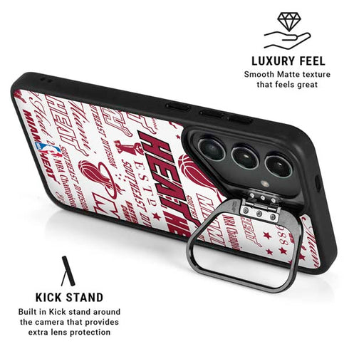 NBA Miami Heat Historic Blast Galaxy S25 Kickstand Case