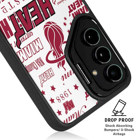 NBA Miami Heat Historic Blast Galaxy S25 Kickstand Case