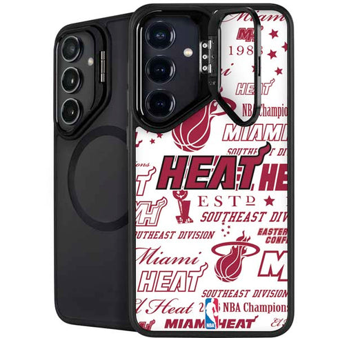 NBA Miami Heat Historic Blast Galaxy S25 Plus Kickstand Case