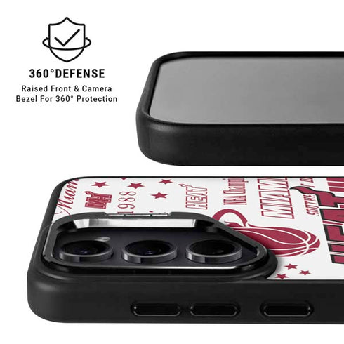 NBA Miami Heat Historic Blast Galaxy S24 Ultra Kickstand Case