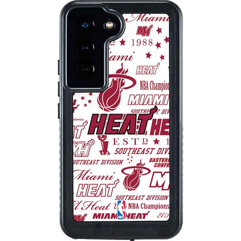 NBA Miami Heat Historic Blast Galaxy S24 Waterproof Case