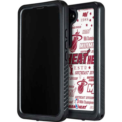 NBA Miami Heat Historic Blast Galaxy S24 Waterproof Case