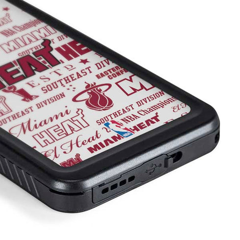NBA Miami Heat Historic Blast Galaxy S24 Waterproof Case
