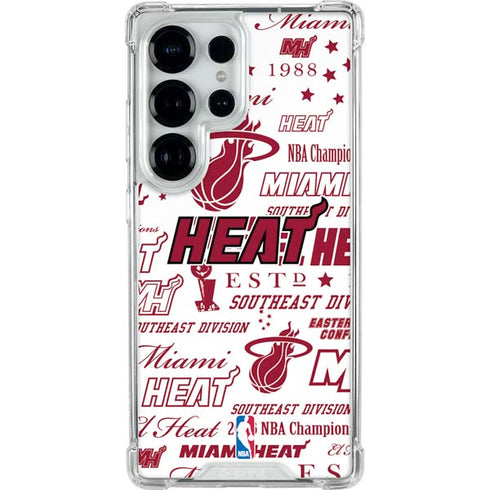 NBA Miami Heat Historic Blast Galaxy S25 Ultra Clear Case