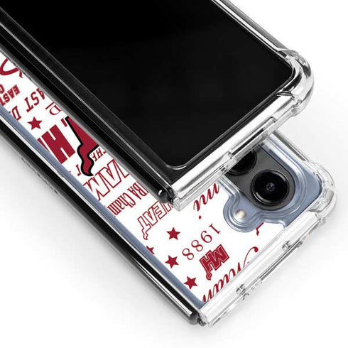 NBA Miami Heat Historic Blast Galaxy Z Fold5 5G Clear Case